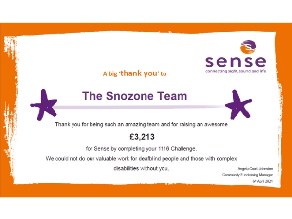 The Snozone 1116 Challenge for Sense